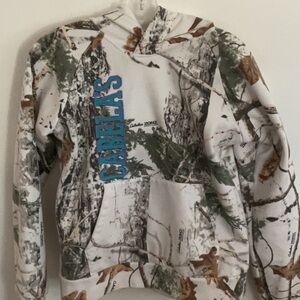 Cabela's Green and Brown Camouflage Hoodie
